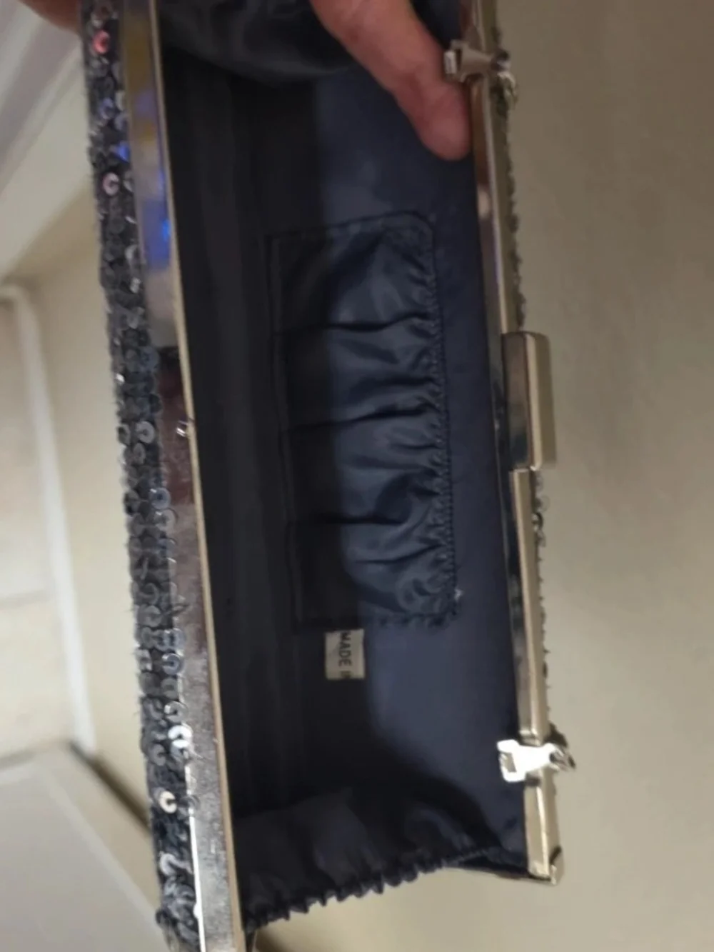 Silver Clutch Bag